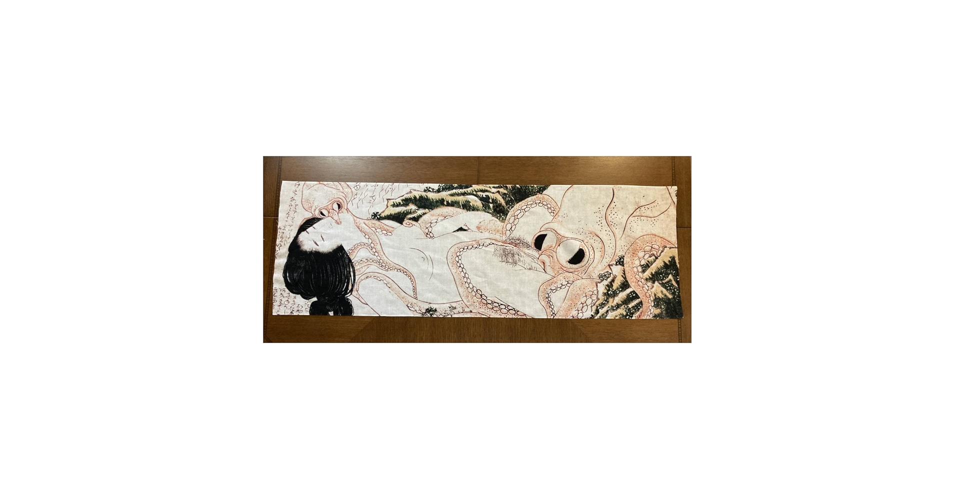 浮世絵 春画ハンカチ Amazon.co.jp: 葛飾北斎 浮世絵 蛸と海女 春画 タオル ハンカチ